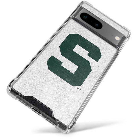 Michigan State University Spartans Mean Green S Google Pixel 8 Clear Case
